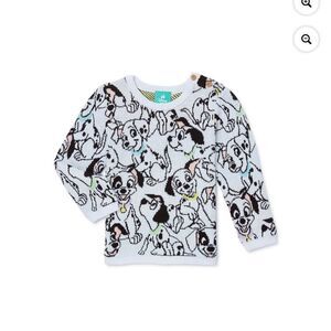 Disney Baby 101 Dalmatians Infant Pullover Sweater - White Size 3/6m